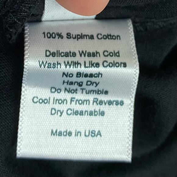 St. Roche Black Echo Cropped Muscle Tee Medium - Picture 10 of 11